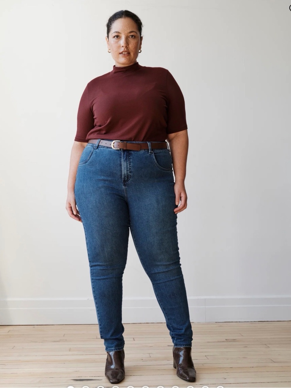 Universal Standard Women’s Seine Minimalist Dark Wash Skinny Jeans Size 14